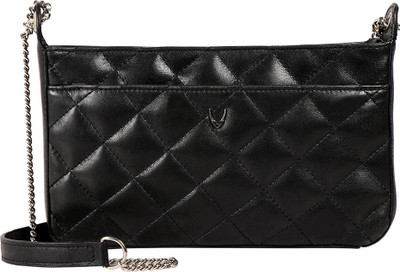 

Hidesign Women Casual Black Genuine Leather Sling Bag