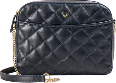 

Hidesign Women Casual Blue Genuine Leather Sling Bag
