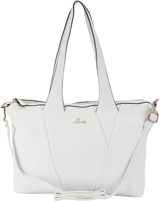 

Lavie Women Casual White Genuine Leather Sling Bag