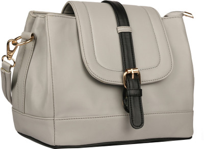 Arfafashions Women Formal Grey PU Sling Bag