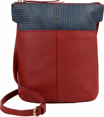 

Hidesign Women Casual Blue Genuine Leather Sling Bag
