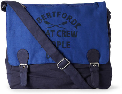 

People Women Casual Blue PU Messenger Bag