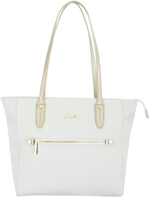 

Lavie Women Casual White Genuine Leather Shoulder Bag