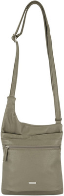 

Lavie Women Casual Grey Genuine Leather Sling Bag