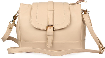 

Deniza Women Casual Beige PU Sling Bag