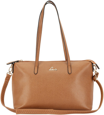 

Lavie Women Casual Brown Genuine Leather Sling Bag