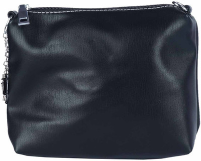 

Butterflies Women Casual Black PU Sling Bag