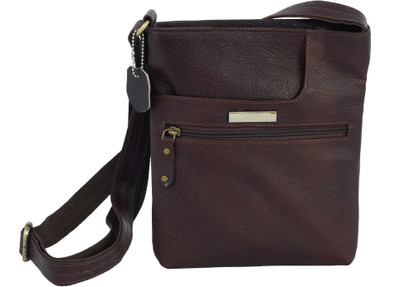 

Montaal Women Casual Brown Genuine Leather Sling Bag