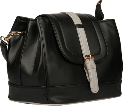 

Roseberries Women Formal Black PU Sling Bag