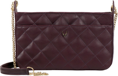 

Hidesign Women Casual Purple Genuine Leather Sling Bag