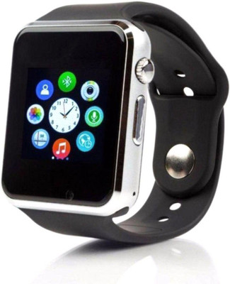 

CASVO Bluetooth Smart Watch For A9+ Camera and Sim Card /Memory Card Support With Touch Screen (Silver) Silver Smartwatch(Black Strap Free Size)