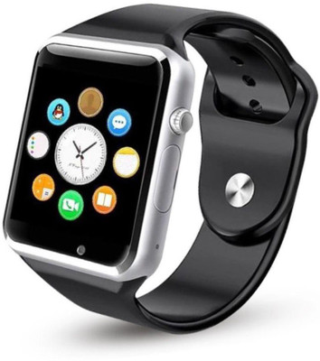 

MUSTTALK smartwatch42 Silver Smartwatch(Black Strap Free Size)