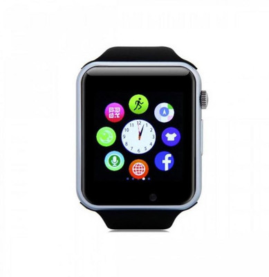 

BeatCell Bluetooth Smart Watch Compatible With All 3G , 4G Phone With Camera And Sim Card Support Silver Smartwatch(Black Strap Free Size)