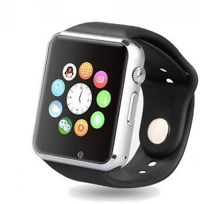 

BeatCell Bluetooth Smart Watch Compatible With All 3G , 4G Phone With Camera And Sim Card Support Silver Smartwatch(Black Strap Free Size)