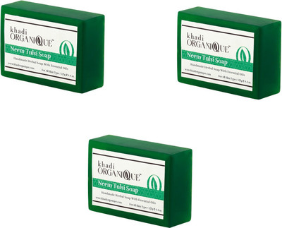 

Khadi Organique Khadiorganique neem tulsi soap- Pack of 3(375 g, Pack of 3)