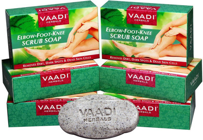 

Vaadi Herbals Elbow-Foot-Knee Scrub Soap with Almond & Walnut Scrub (75 Gms)(75 g, Pack of 6)