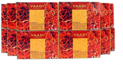 

Vaadi Herbals Luxurious Saffron Soap - Skin Whitening Therapy (75 Gms)(75 g, Pack of 12)