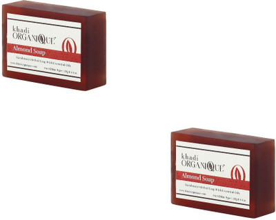 

Khadi Organique Khadiorganique Almond Soap (Pack of 2)(250 g, Pack of 2)
