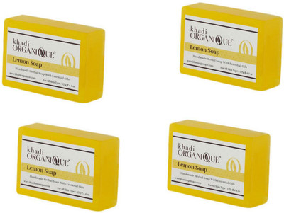 

Khadi Organique Khadiorganique Lemon soap- Pack of 4(500 g, Pack of 4)