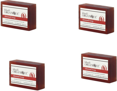 

Khadi Organique Khadiorganique Almond Soap (Pack of 4)(500 g, Pack of 4)