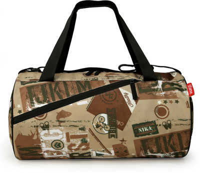 

sfane Men & Women Printed Sports Gym Bag(Beige, Backpack)