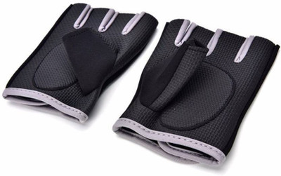 

Kotecha Anti-Skid Fitness and Cycling Gloves Cycling Gloves (Free Size, Black), Color may vary