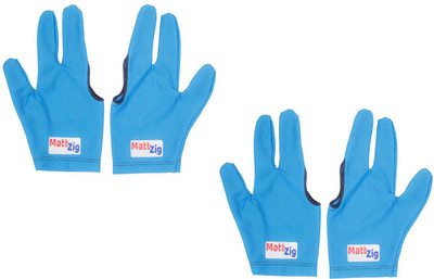 MattZig Four Pcs of Pool Snooker Billiard Gloves (, Blue