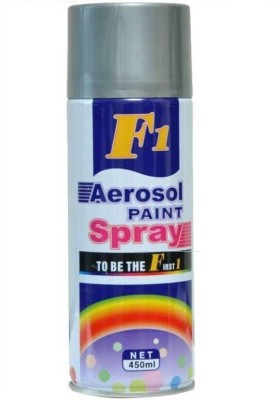 F1 Silver Spray Paint 450 ml(Pack of 1)