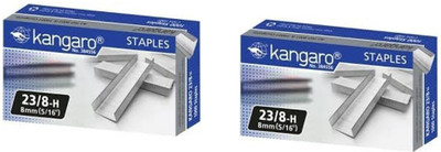 

Kangaro Heavy Duty 8mm 23-8H 23/8-H Stapler Pins(Set of 2, Silver)