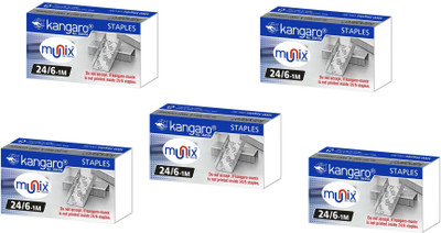 

Kangaro 24/6 1M 24/6 24/6 Stapler Pins(Set of 5, Silver)