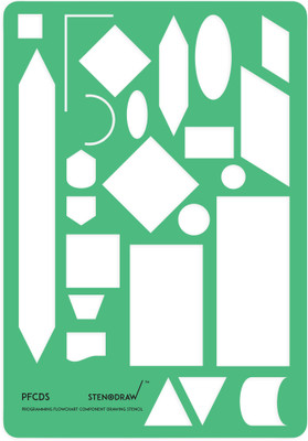 

STENODRAW PFCDS PFCDS Engineering - Programming Flowcharts Stencil(Pack of 1, Transparent)
