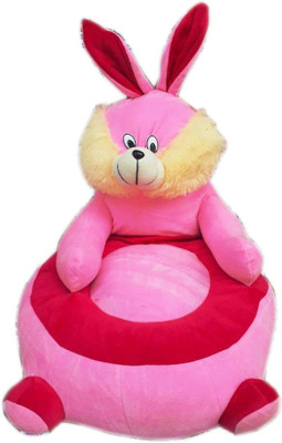 

shah brothers enterprises Toys Cute High Quality Soft Toy Chair | Seat for Baby Sitting | Soft Toy Chair for Kids Birthday | Love-able for Kids | Gift for Kids (Rabbit Chair-PINK) - 46 cm(Pink)