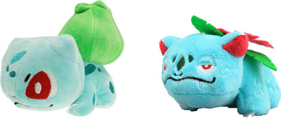 

imodish Pokemon GO Pokeball Set Of 2 Pcs. Bulbasaur And Venusaur 10-12Cms. Soft Toy Plush Stuffed Toys - 12 cm(Multicolor)