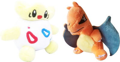 

imodish Pokemon GO Pokeball Set Of 2 Pcs. Charizard And Togepi 12-15Cms. Soft Toy Plush Stuffed Toys - 15 cm(Multicolor)