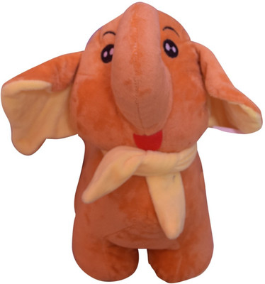 

Red Ballons Golu Elephant, Soft Toys for your Kids and Loved one - 10 cm(Orange)