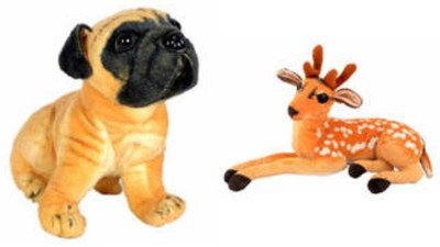 

Red Ballons Combo of Hutch Dog and Deer - 10 cm(Multicolor)