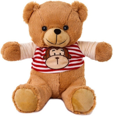 

ToynJoy Ravishing T-shirt Brown Teddy Bear Soft toy - 35 cm(Brown)