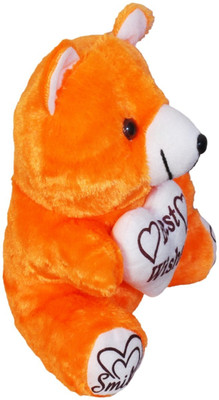 

Red Ballons Orange Super Soft Teddy Bear (Best Wishes) - 10 cm(Pink)