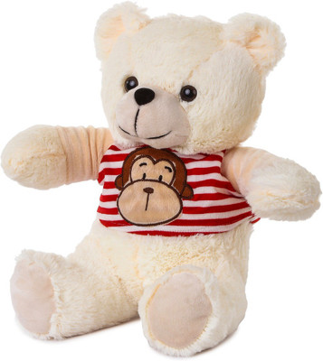 

ToynJoy Best Quality Adorable Plush Cream Teddy Bear Soft Toy - 34 cm(Cream)