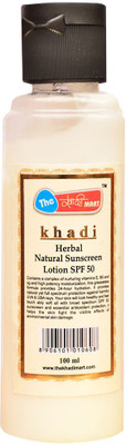 

Khadi Mart Herbal Natural Sunscreen Lotion - SPF 50 PA+++(100 ml)