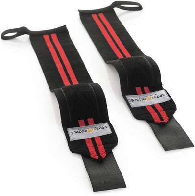 

Sport2People Weightlifting Wrist Support Wrist Support (Free Size, Black)