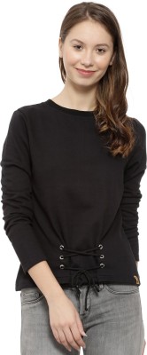 CAMPUS SUTRA Full Sleeve Solid Women Sweatshirt