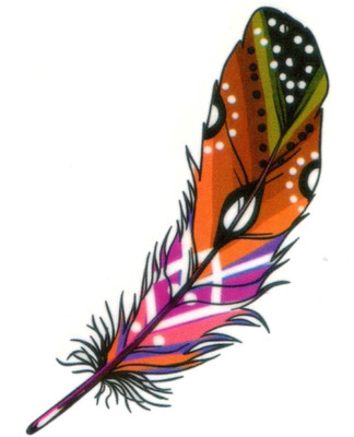 

smilendeal Smilendeal_T2452 Feather Temp Body Tattoo(Feather)