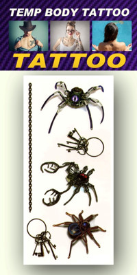 

smilendeal Smilendeal_TB0081 Scorpio Key Temp Body Big Size Tattoo(Scorpio Key)