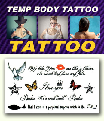 

smilendeal Smilendeal_T2508 Quotes Temp Body Tattoo(Quotes)