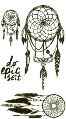 

smilendeal Smilendeal_T2543 Dreamcatcher Temp Body Tattoo(Dreamcatcher)