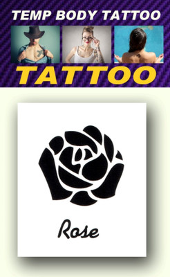

smilendeal Smilendeal_T2421 Rose Temp Body Tattoo(Rose)
