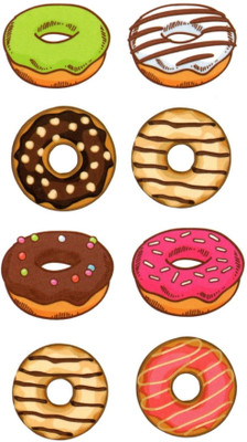 

smilendeal Smilendeal_T2556 Donuts Temp Body Tattoo(Donuts)