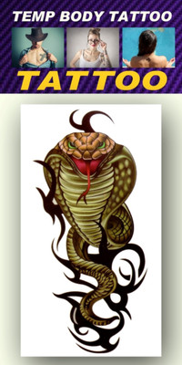 

smilendeal Smilendeal_TB0069 Snake Temp Body Big Size Tattoo(Snake)