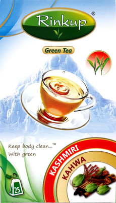 

Rinkup Kashmiri Kahwah Tea in Tea Bags (Pack of 25) Spices Green Tea Bags(25 Bags, Box)